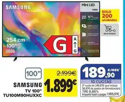 Carrefour Samsung - tv 100 tu100m90huxxc oferta