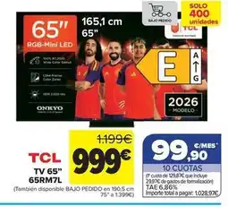 Carrefour Tcl - tv 65 65rm7l oferta