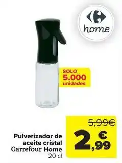Carrefour Carrefour home - pulverizador de aceite cristal oferta