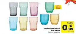 Carrefour Vaso colores vertice quid o aras oferta