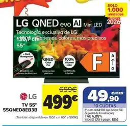 Carrefour Lg - tv 55 55qned8eb3b oferta