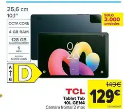 Carrefour Tcl - tablet tab 10l gen4 oferta