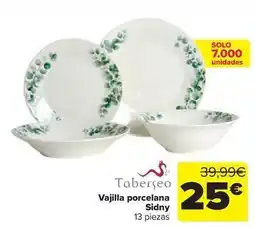 Carrefour Taberseo - vajilla porcelana sidny oferta