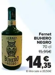 Carrefour Fernet buhero negro oferta