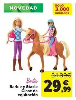Carrefour Barbie - y stacie clase de equitacion oferta