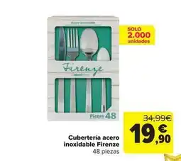 Carrefour Firenze - cuberteria acero inoxidable oferta