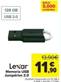 Carrefour Lexar Memoria USB Jumpdrive 2.0 oferta