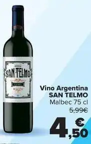 Carrefour San telmo - vino argentina oferta