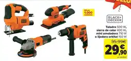 Carrefour Black & decker - taladro sierra de calar mini amoladora o lijadora orbital oferta
