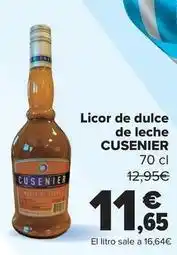 Carrefour Cusenier - licor de dulce de leche oferta