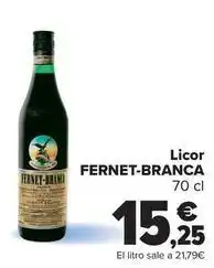 Carrefour Fernet-branca - licor oferta