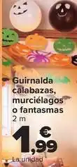 Carrefour Guirnalda calabazas murcielagos o fantasmas oferta
