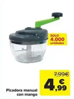 Carrefour Picadora manual con mango oferta