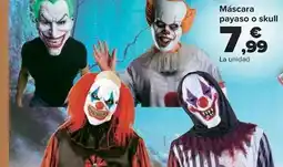 Carrefour Mascara payaso o skull oferta
