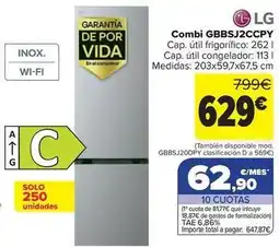 Carrefour Lg - combi gbb5j2ccpy oferta