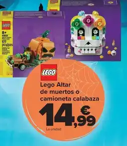 Carrefour Lego - altar de muertos o camioneta calabaza oferta