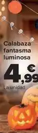 Carrefour Calabaza fantasma luminosa oferta