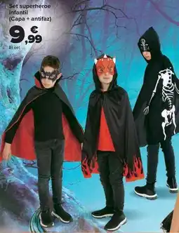 Carrefour Set superheroe infantil (capa + antifaz) oferta