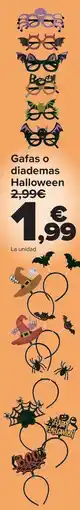 Carrefour Gafas o diademas halloween oferta