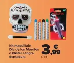 Carrefour Kit maquillaje dia de los muertos o blister sangre dentadura oferta