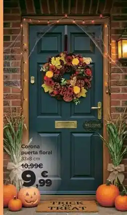 Carrefour Corona puerta floral oferta