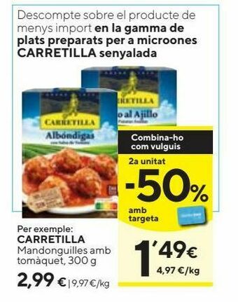 Caprabo Albóndigas con tomate carretilla oferta
