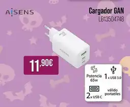 MR Micro Aisens - cargador gan oferta