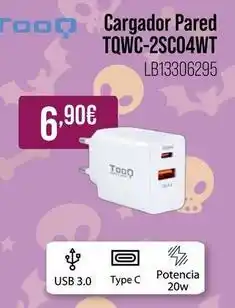 MR Micro Candy - cargador pared tqwc-2sc04wt oferta