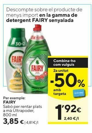 Caprabo Lavavajillas fairy oferta