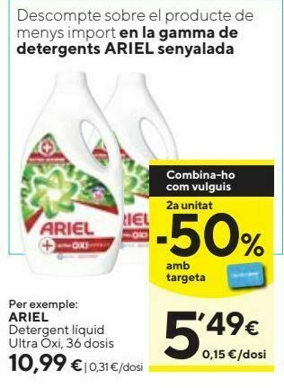 Caprabo Detergente líquido ariel oferta