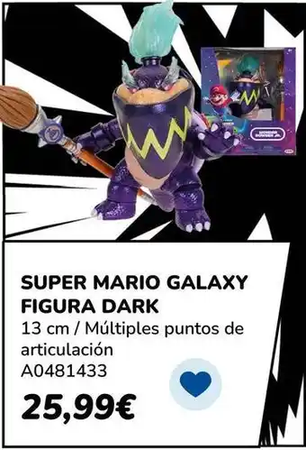 Jr - super mario galaxy figura dark