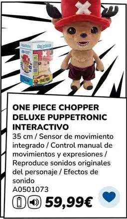 Juguettos One - piece chopper deluxe puppetnonic interactivo oferta