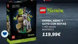 Juguettos Lego - shrek, asno y gato con botas oferta