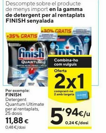 Caprabo Lavavajillas finish oferta