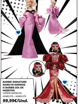Juguettos Barbie - signature marilyn moro o dia de o murtos oferta