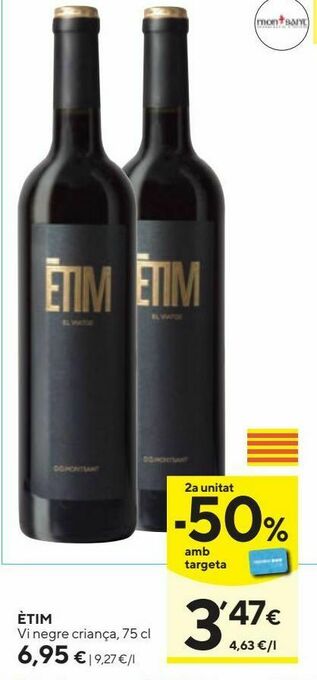 Caprabo Vino crianza oferta