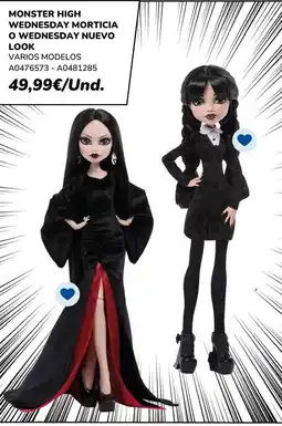 Juguettos Monster - high wednesday mortica o wednesday nuevo look oferta