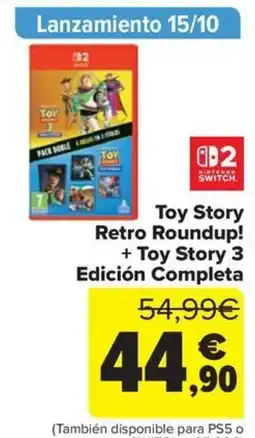 Carrefour Nintendo Switch Toy Story Retro Roundup! + Toy Story 3 Edición Completa oferta