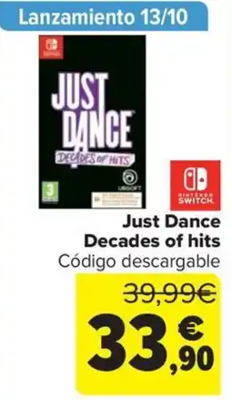 Carrefour Just Dance Decades of hits oferta