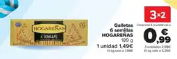 Carrefour Hogareñas galletas 6 semillas oferta