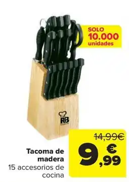 Carrefour RB Tacoma de madera oferta