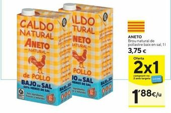 Caprabo Caldo de pollo aneto oferta