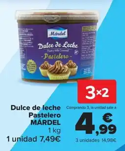 Carrefour Márдель dulce de leche pastelero oferta