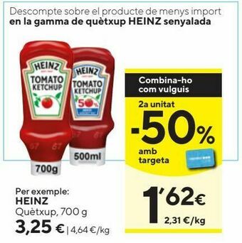 Caprabo Ketchup heinz oferta