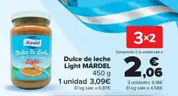 Carrefour Márdel dulce de leche light oferta