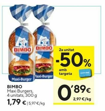 Caprabo Pan de hamburguesa bimbo oferta