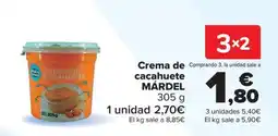 Carrefour Márdel crema de cacahuete oferta