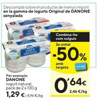 Caprabo Yogur danone oferta