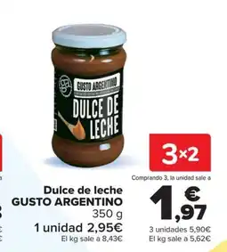 Carrefour Gusto Argentino dulce de leche oferta