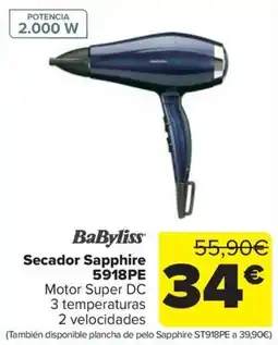 Carrefour BabyLiss secador sapphire 5918pe oferta